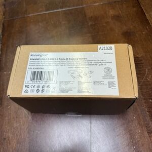 NEW Kensington SD4900P USB-C & USB 3.0 Triple 4K Docking Station w/ Adapter